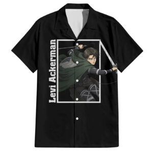 Chemise hawaïenne Levi Ackerman L’Attaque des Titans Anime classique - Maison Otaku