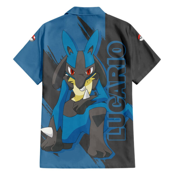 Chemise hawaïenne Lucario Pokémon Anime - Maison Otaku – Image 2
