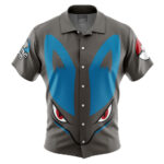 Chemise hawaïenne Visage Lucario Pokémon – Maison Otaku