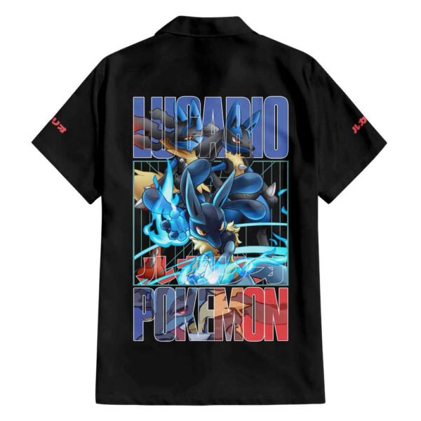 Chemise hawaïenne Lucario Pokémon Anime - Maison Otaku – Image 2