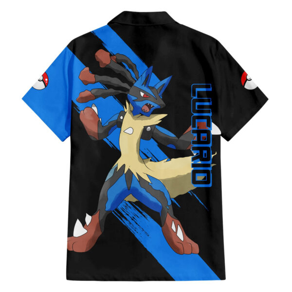 Chemise hawaïenne Lucario forme Méga évolution Mix - Maison Otaku – Image 2