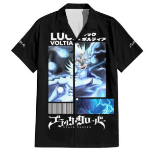 Chemise hawaïenne Luck Voltia Black Clover Anime - Maison Otaku