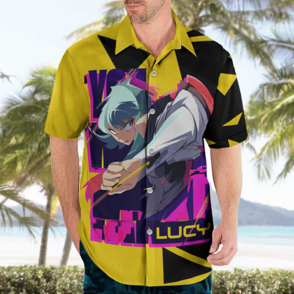 Chemise hawaïenne Lucy Cyberpunk Edgerunners Anime - Maison Otaku – Image 3