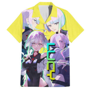 Chemise hawaïenne Lucy Cyberpunk Edgerunners Anime - Maison Otaku