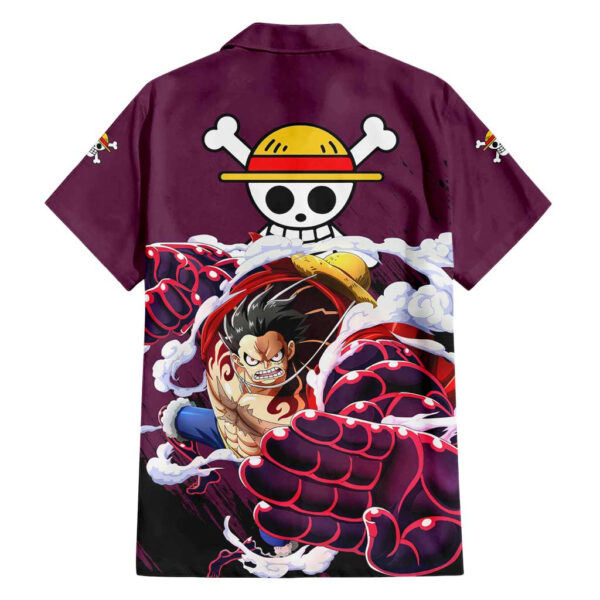Chemise hawaïenne Luffy Gear 4 One Piece Anime - Maison Otaku – Image 2