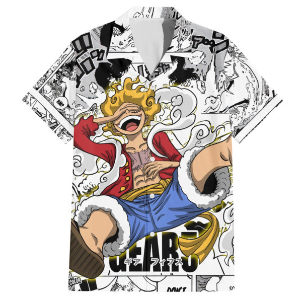 Chemise hawaïenne Luffy Gear 5 éveil One Piece Manga Mix - Maison Otaku