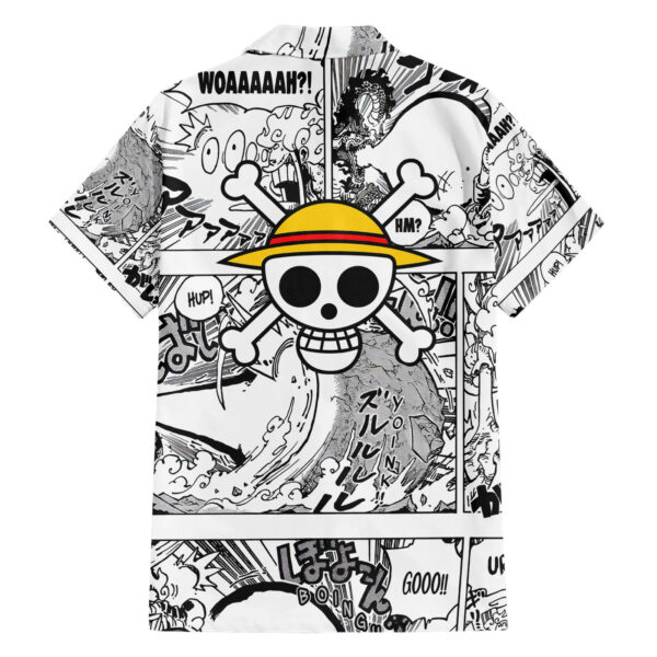 Chemise hawaïenne Luffy Gear 5 éveil One Piece Manga Mix - Maison Otaku – Image 2