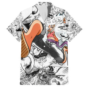 Chemise hawaïenne Luffy Gear 5 Nika One Piece - Maison Otaku