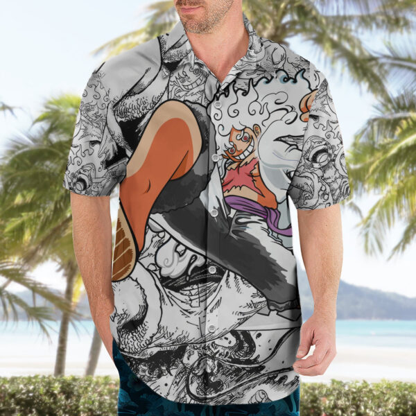 Chemise hawaïenne Luffy Gear 5 Nika One Piece - Maison Otaku – Image 3