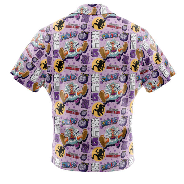 Chemise hawaïenne Luffy Gear 5 Soleil Dieu Nika One Piece - Maison Otaku – Image 2