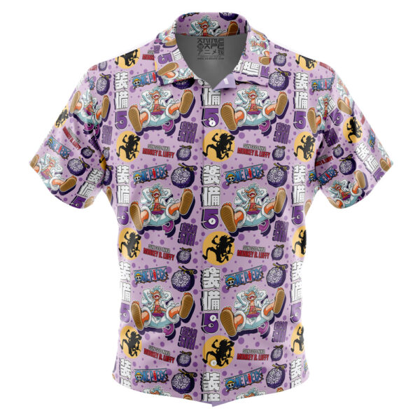 Chemise hawaïenne Luffy Gear 5 Soleil Dieu Nika One Piece - Maison Otaku