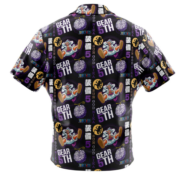 Chemise hawaïenne Luffy Gear 5 Soleil Dieu Nika V2 One Piece - Maison Otaku – Image 2