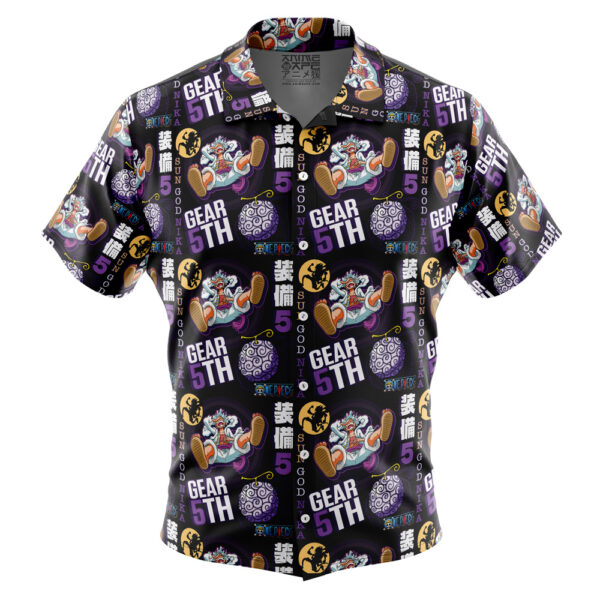 Chemise hawaïenne Luffy Gear 5 Soleil Dieu Nika V2 One Piece - Maison Otaku