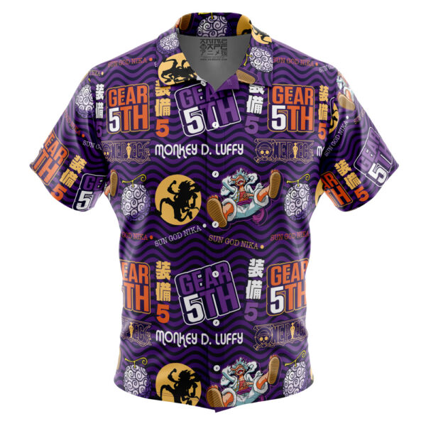 Chemise hawaïenne Luffy Gear 5 Dieu Soleil Nika V3 - Maison Otaku