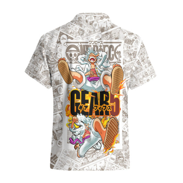 Chemise hawaïenne Luffy Gear 5 vignettes manga TS07 - Maison Otaku – Image 2
