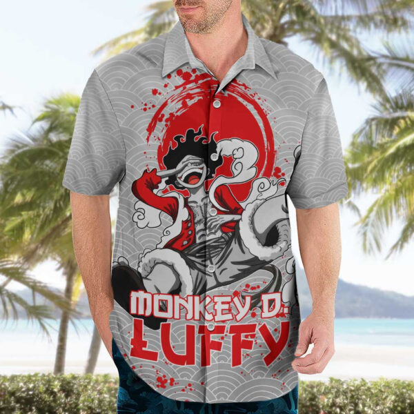 Chemise hawaïenne Luffy One Piece Anime - Maison Otaku – Image 3