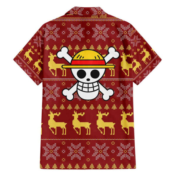 Chemise hawaïenne Luffy One Piece Noël Mix Anime - Maison Otaku – Image 2