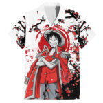 Chemise hawaïenne Luffy Roi des Pirates style japonais – Maison Otaku