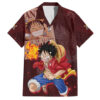 Chemise hawaïenne Luffy Chapeau de Paille One Piece Anime - Maison Otaku