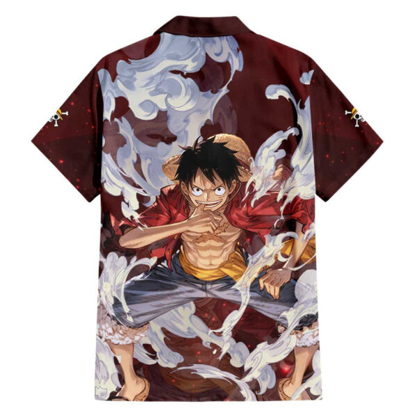 Chemise hawaïenne Luffy Chapeau de Paille One Piece Anime - Maison Otaku – Image 2