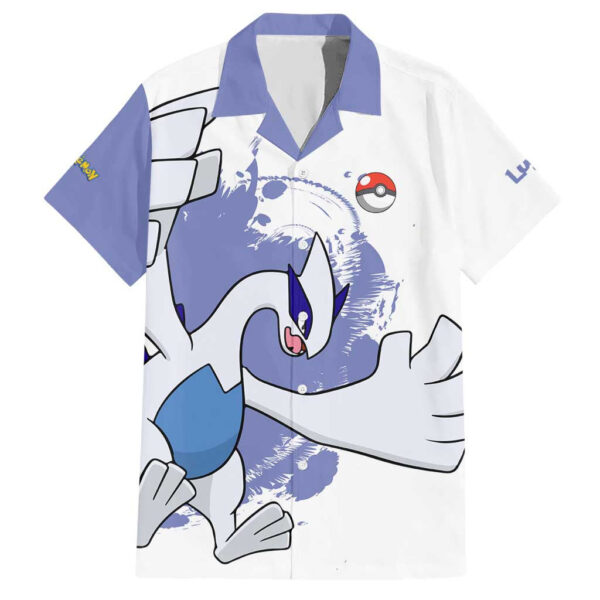 Chemise hawaïenne Lugia Pokémon Anime - Maison Otaku