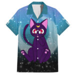 Chemise hawaïenne Luna Chat Sailor Moon – Maison Otaku