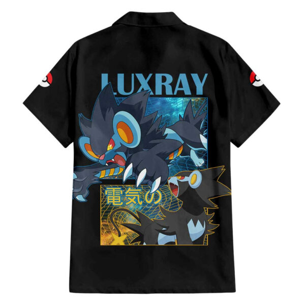 Chemise hawaïenne Luxray Pokémon Anime - Maison Otaku – Image 2