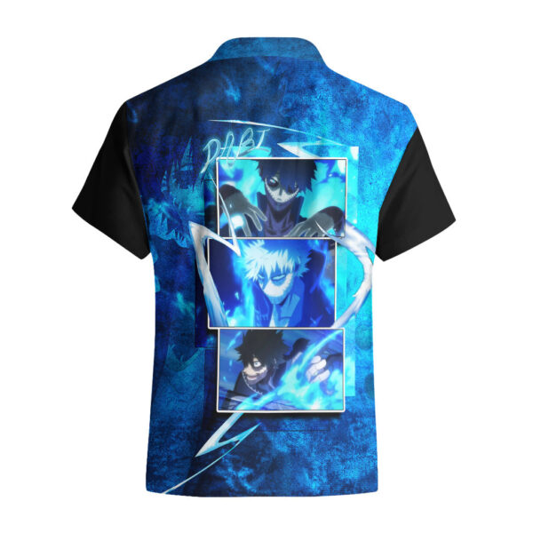 Chemise hawaïenne Dabi bleu flamme My Hero Academia - Maison Otaku – Image 3