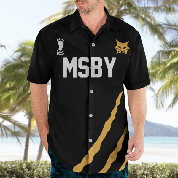Chemise hawaïenne MSBY Atsumu Miya numéro 13 Haikyuu Uniforme Anime - Maison Otaku – Image 3