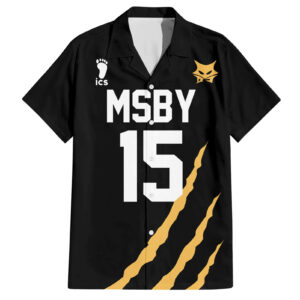 Chemise hawaïenne MSBY Black Jackal Anime Mix Noël - Maison Otaku