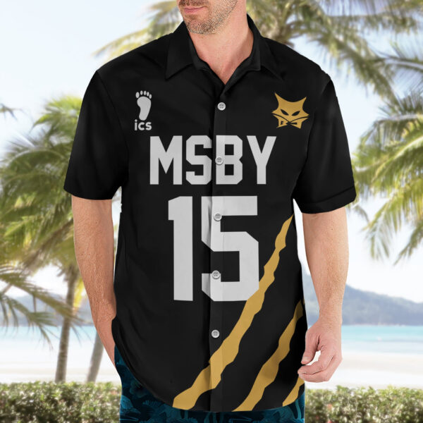 Chemise hawaïenne MSBY Black Jackal Anime Mix Noël - Maison Otaku – Image 3
