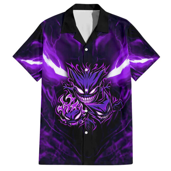 Chemise hawaïenne Muichiro Tokito Demon Slayer Anime Mix Motif - Maison Otaku