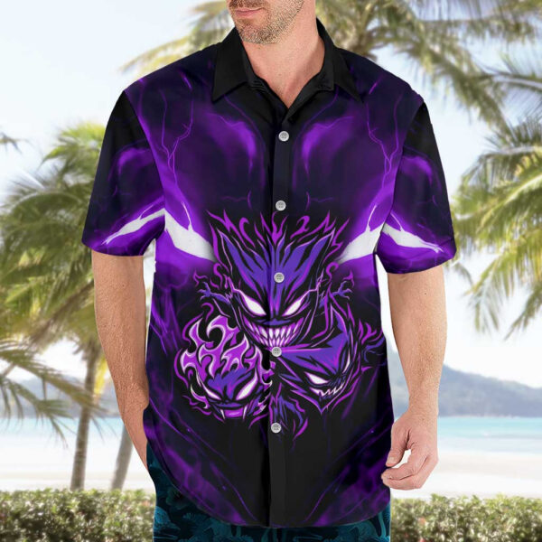 Chemise hawaïenne Muichiro Tokito Demon Slayer Anime Mix Motif - Maison Otaku – Image 3