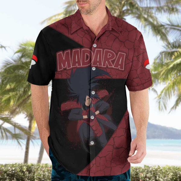 Chemise hawaïenne Madara Uchiha Naruto Anime - Maison Otaku – Image 3