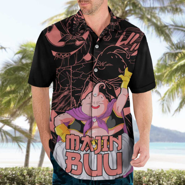 Chemise hawaïenne Majin Buu Dragon Ball Manga Mix Anime - Maison Otaku – Image 3