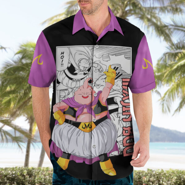 Chemise hawaïenne Majin Buu Dragon Ball Mix Manga Anime - Maison Otaku – Image 3