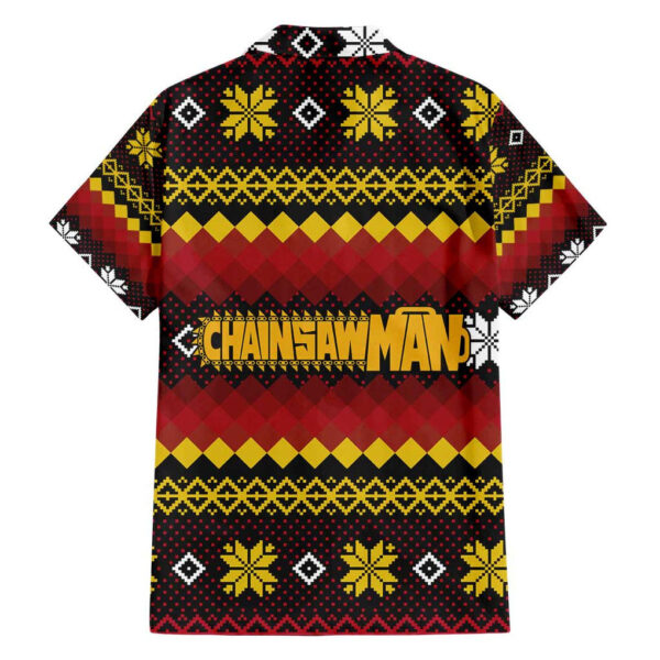 Chemise hawaïenne Makima Chainsaw Man Noël Mix Anime - Maison Otaku – Image 2