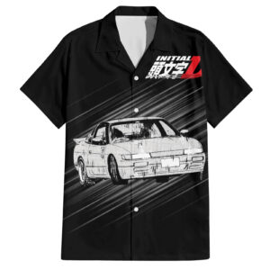 Chemise hawaïenne Mako Sato SilEighty Initial D Manga Mix - Maison Otaku