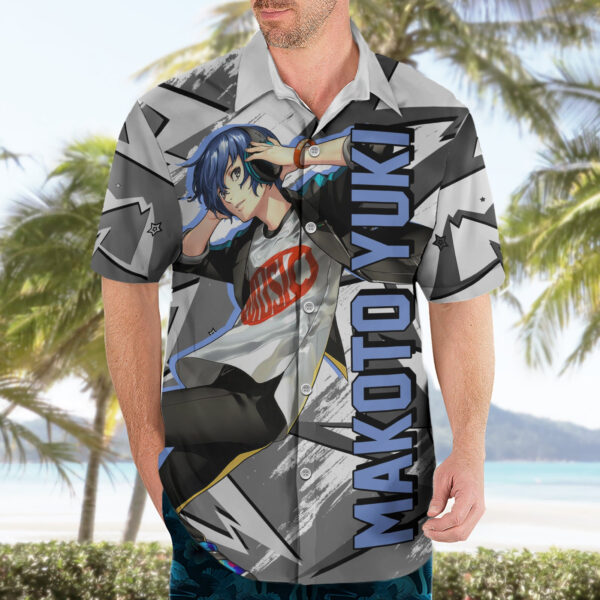 Chemise hawaïenne Makoto Yuki style cyber Anime Mix - Maison Otaku – Image 3