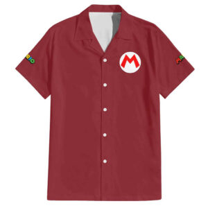 Chemise hawaïenne Mario Bros 3D Manga Mix Anime - Maison Otaku