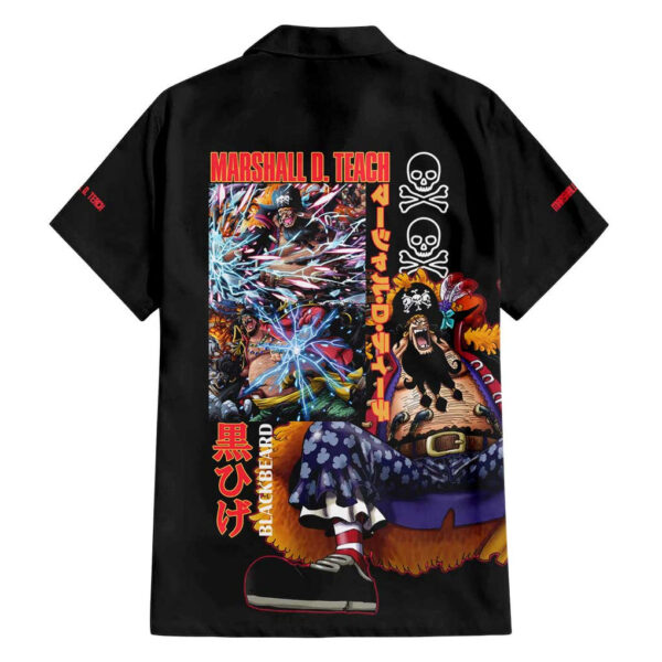 Chemise hawaïenne Marshall D. Teach V2 One Piece Japon Anime - Maison Otaku – Image 2