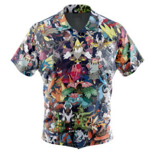 Chemise hawaïenne Méga Évolution Pokémon - Maison Otaku