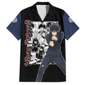 Chemise hawaïenne Megumi Fushiguro Jujutsu Kaisen Manga Mix - Maison Otaku