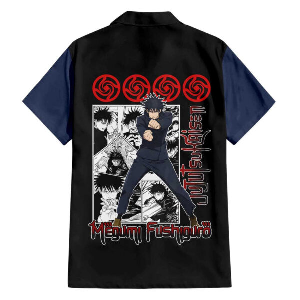 Chemise hawaïenne Megumi Fushiguro Jujutsu Kaisen Manga Mix Anime - Maison Otaku – Image 2