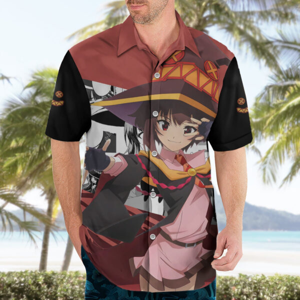 Chemise hawaïenne Megumin KonoSuba Anime - Maison Otaku – Image 3