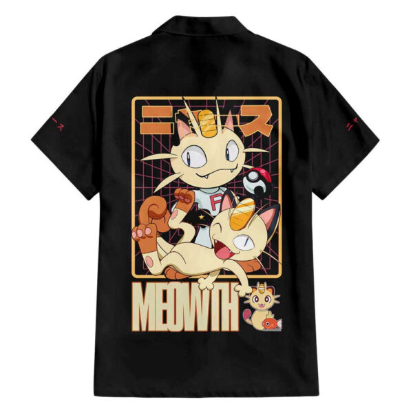 Chemise hawaïenne Miaouss Pokémon classique Anime - Maison Otaku – Image 2