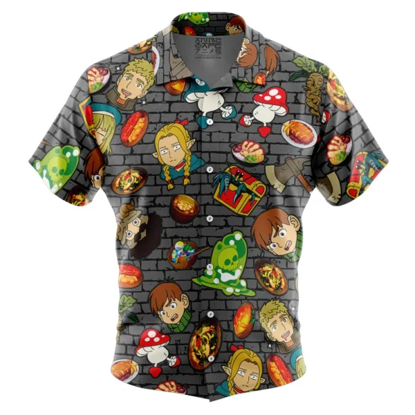 Chemise hawaïenne Motif Meshi Delicious in Dungeon - Maison Otaku