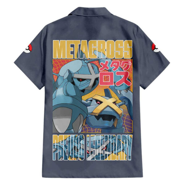 Chemise hawaïenne Metagross Pokémon Anime - Maison Otaku – Image 2