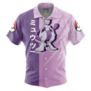 Chemise hawaïenne Attaque Mewtwo Pokémon - Maison Otaku