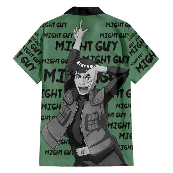 Chemise hawaïenne Might Guy style manga - Maison Otaku – Image 2